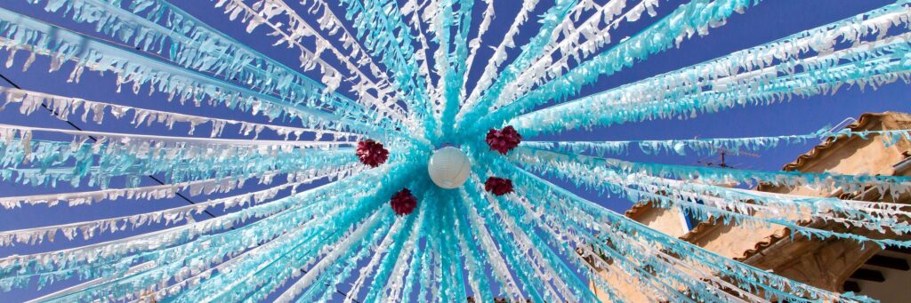 Valldemossa on a festive day - Spain, Mallorca