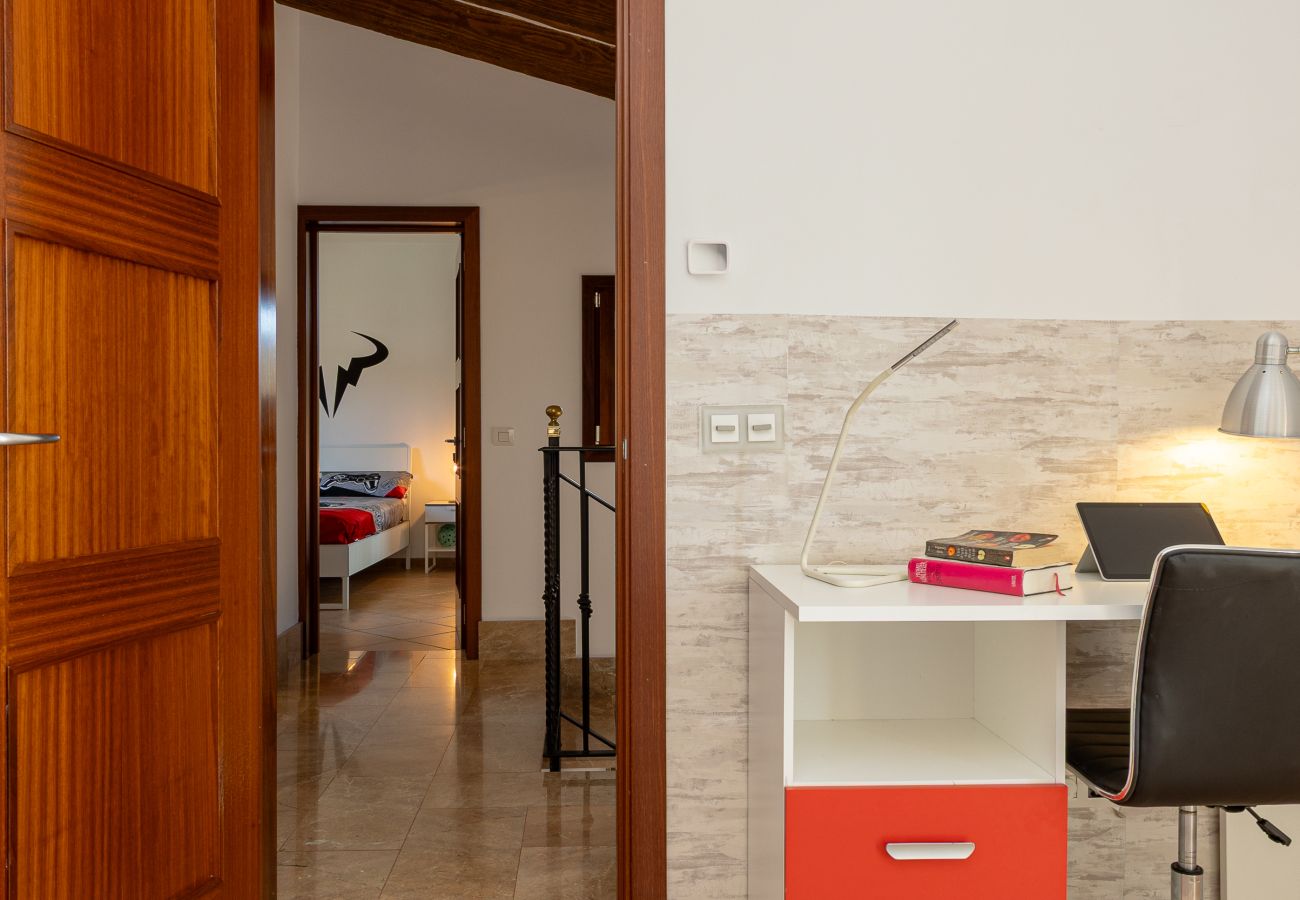 Terraced House in Porreres -  Modern holiday home with pool in the heart of Porreres.